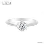 LENYA แหวนเงินแท้ 925 ชุปทองคำขาว ประดับด้วย Diamondlike  เสริมบุคลิกเพิ่มความมั่นใจ
