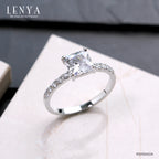 LENYA แหวนเงินแท้ 925 ประดับด้วย Diamondlike  เสริมบุคลิกเพิ่มความมั่นใจ
