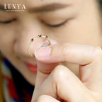LENYA แหวนเงินแท้ 925 ประดับพลอย โกเมน (garnet) เพิ่มลวดลายบนตัวเรือนให้ดูเก๋ไก๋  ตัวเรือนชุบทอง เสริมสร้างความมั่นใจด้วยเครื่องประดับจาก LenYa Jewelry