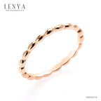 LENYA แหวน Bubble Ring ตัวเรือนเงินแท้ ชุบพิงค์โกลด์ เพิ่มลวดลายบนตัวเรือนให้ดูเก๋ไก๋