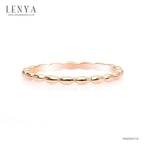LENYA แหวน Bubble Ring ตัวเรือนเงินแท้ ชุบพิงค์โกลด์ เพิ่มลวดลายบนตัวเรือนให้ดูเก๋ไก๋