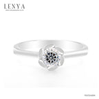 LENYA แหวนเงินแท้ 925 ชุปทองคำขาว ประดับด้วย Diamondlike  เสริมบุคลิกเพิ่มความมั่นใจ
