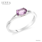 LENYA แหวนเงินแท้ ประดับพลอยอเมทิสต์ อัญมณีของผู้ที่เกิดเดือนกุมภาพันธ์