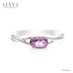 LENYA แหวนเงินแท้ ประดับพลอยอเมทิสต์ อัญมณีของผู้ที่เกิดเดือนกุมภาพันธ์