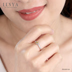LENYA แหวนซิทริน(Citrine)  สีเหลือง และ คิวบิกเซอร์โคเนีย (Cubic Zirconia) ตัวเรือนเงิน ชุบทองคำขาว (Rhodium) ดีไซน์ น่ารักๆ เพิ่มสเน่ห์บนเรียวนิ้วได้อย่างมีสไตล์