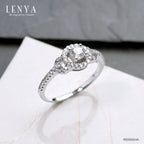 LENYA แหวน LENYA ETERNAL ประดับด้วย SWAROVSKI ZIRCONIA ประดับเพชรเม็ดกลางรายล้อมด้วยวงกลมเพชรเม็ดเล็กซ้อนกันอีก 3 วง ดูหรูหรามีมิติ