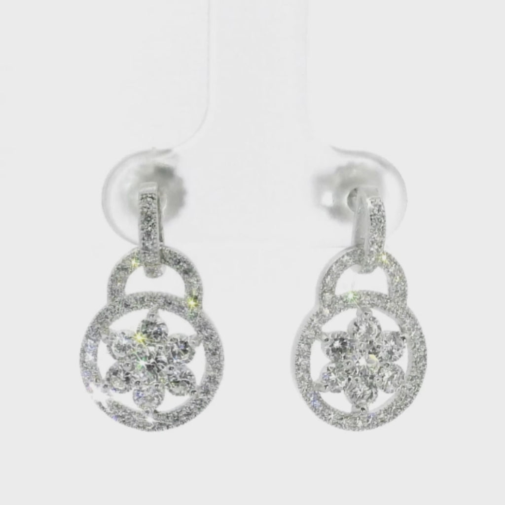 LENYA ต่างหู CZ DiamondLike เพิ่มสเน่ห์ ขนาด 2.50 มิล ตัวเรือนเงินแท้925 ชุบทองคำขาว