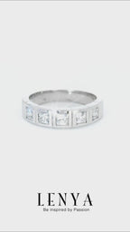 LENYA แหวนประดับ SWAROVSKI ZIRCONIA  ตัวเรือนเงินแท้ชุบทองคำขาว เลือกสวมใส่ติดนิ้วได้ในทุกวัน