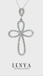 LENYA จี้ CZ  DiamondLike เสริมลุคโดดเด่น ขนาด 1.75 มิล ตัวเรือนเงินแท้925 ชุบทองคำขาว