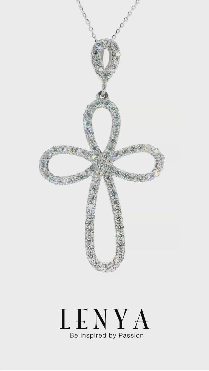 LENYA จี้ CZ  DiamondLike เสริมลุคโดดเด่น ขนาด 1.75 มิล ตัวเรือนเงินแท้925 ชุบทองคำขาว