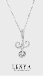 LENYA จี้ Zodiac CZ DiamondLike ประจำราศีเมษ เสริมลุคใส่สบาย ขนาด5มิล ตัวเรือนเงินแท้925 ชุบทองคำขาว