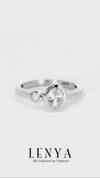 LENYA แหวน LENYA ETERNAL ประดับด้วย SWAROVSKI ZIRCONIA ดีไซน์น่ารักเรียบหรู ตัวเรือนเงินแท้ชุบทองคำขาว
