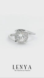 LENYA แหวน  ETERNAL ประดับ SWAROVSKI ZIRCONIA ตัวเรือนเงินแท้ชุบทองคำขาว ดีไซน์หวาน เสริมลุ๊คให้สวยสง่าได้ในทุกวัน