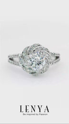 LENYA แหวนเงินแท้ ประดับด้วย Diamondlike  เสริมบุคลิกเพิ่มความมั่นใจ