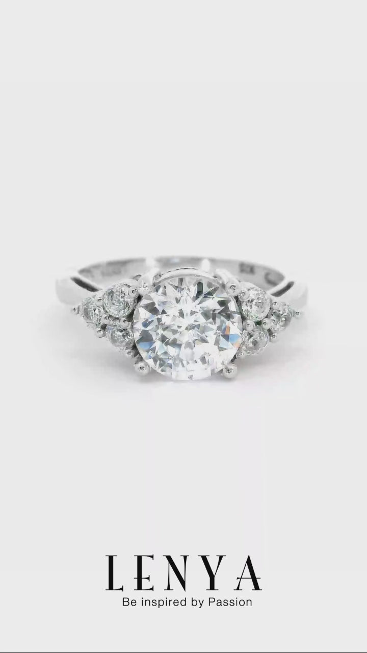 LENYA แหวนเพชร DiamondLike เพชรเม็ดใหญ่ขนาด 2 กะรัต ดีไซน์มีระดับ หรูหราอลังการ เข้ากันกับทุกสไตล์การแต่งตัว