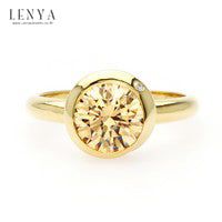 LENYA แหวนเงินแท้ 925 ประดับด้วย SWAROVSKI  ZIRCONIA สีเหลืองหวาน  ดีไซน์สุดเก๋รสนิยมทันสมัย บนตัวเรือนเงินแท้ชุบทองคำแท้ เพิ่มเสน่ห์ดึงดูดบนเรียวนิ้วของคุณ
