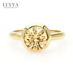 LENYA แหวนเงินแท้ 925 ประดับด้วย SWAROVSKI  ZIRCONIA สีเหลืองหวาน  ดีไซน์สุดเก๋รสนิยมทันสมัย บนตัวเรือนเงินแท้ชุบทองคำแท้ เพิ่มเสน่ห์ดึงดูดบนเรียวนิ้วของคุณ